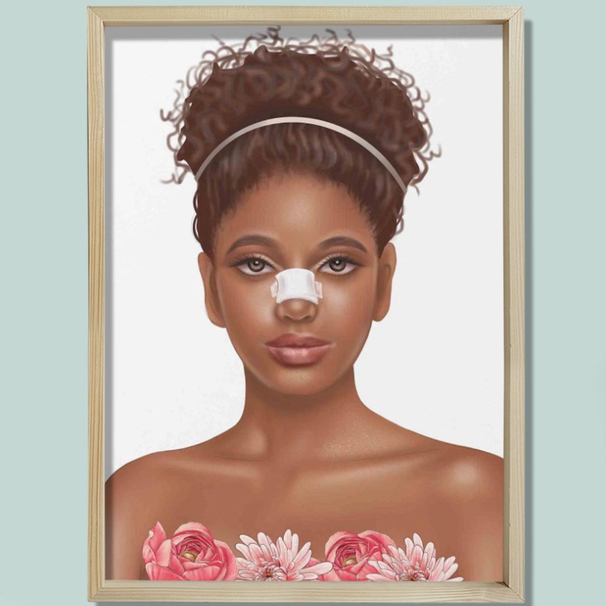 Burun Estetiği Baskısı, Plastik ve Estetik Cerrahı, Doktor Odası Duvar Tablosu