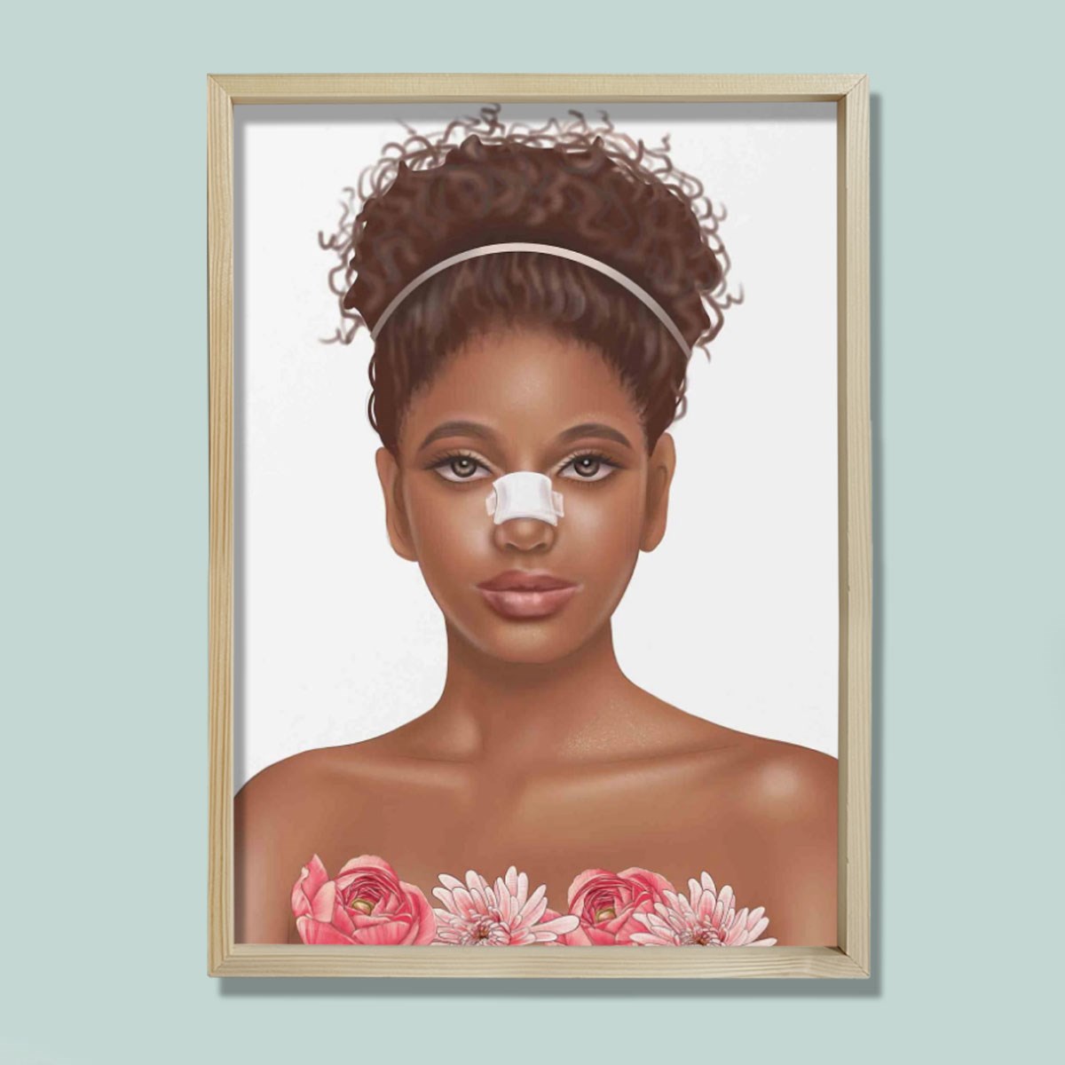 Burun Estetiği Baskısı, Plastik ve Estetik Cerrahı, Doktor Odası Duvar Tablosu