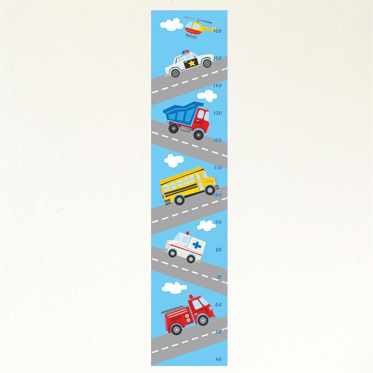 Dekor Loft Araba Yolu Boy Ölçer Sticker DBC61