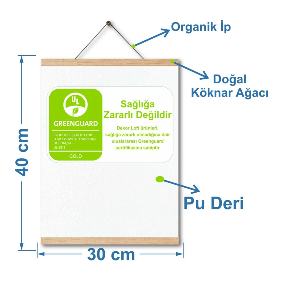 Dekor Loft Montessori İngilizce Eğitici Poster Hava Durumu