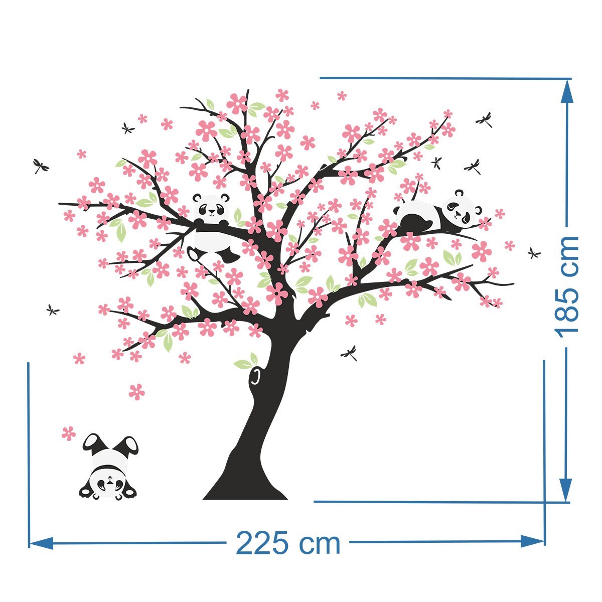 Dekor Loft Neşeli Panda Çocuk Odası Duvar Sticker CS-833