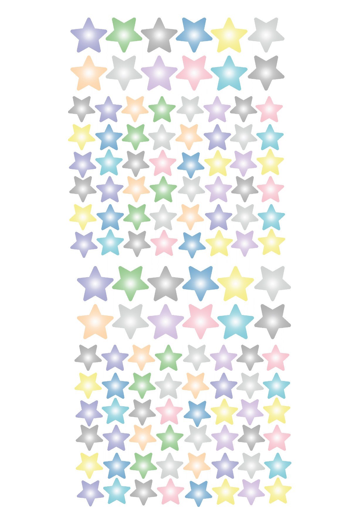 Dekor Loft Pastel Yıldızlar Çocuk Odası Duvar Sticker CS-805