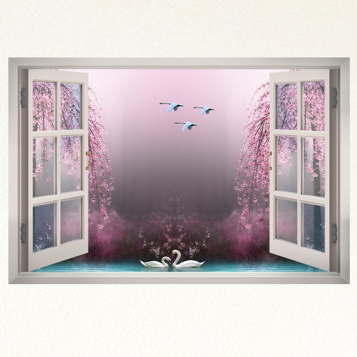 Dekor Loft Pencere Sticker 120x85 Cm PNC-602