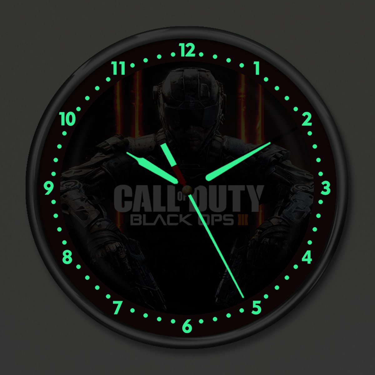 Dekor Loft Premium Gece Parlayan Call Of Duty  Çocuk Odası Duvar Saati