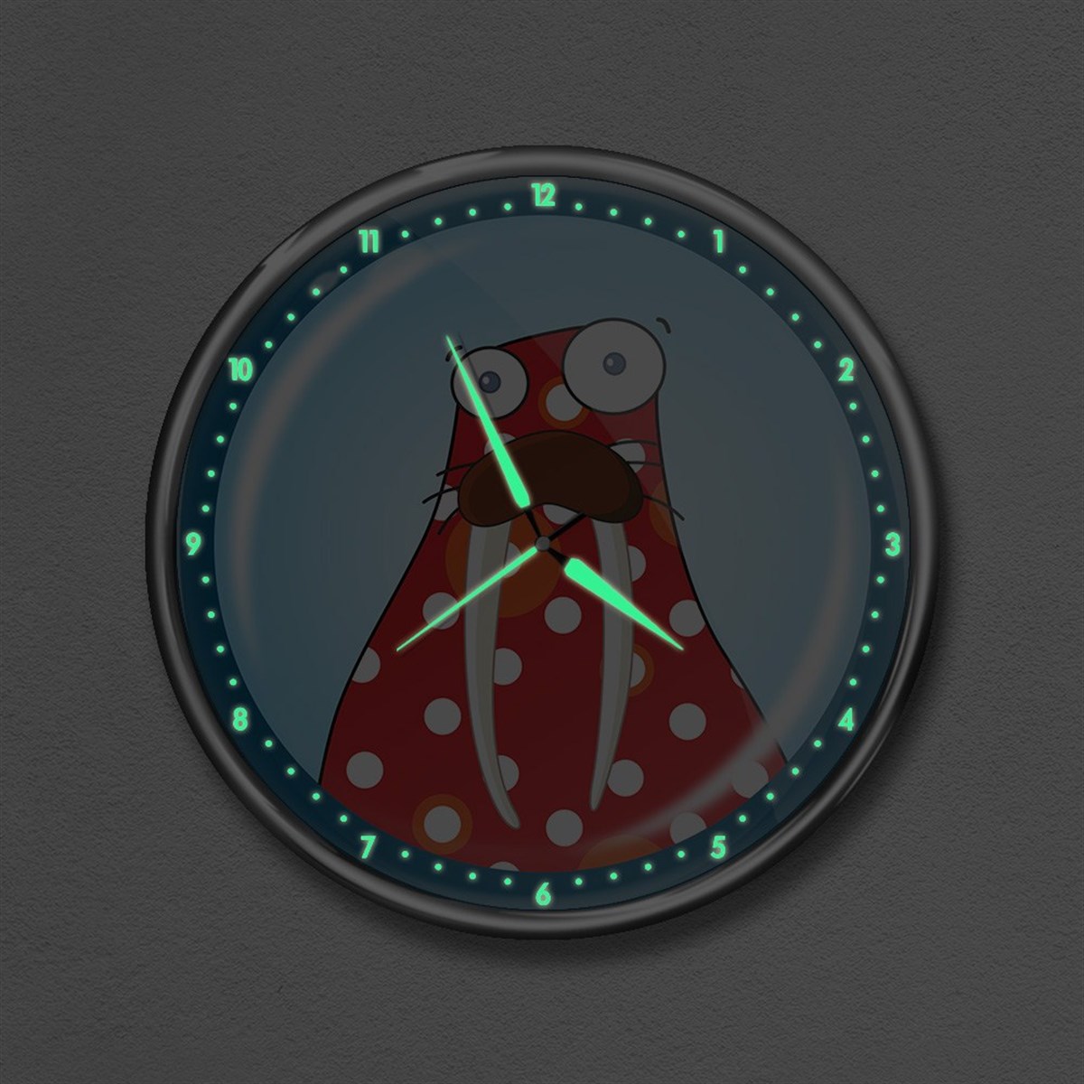 Dekor Loft Premium Gece Parlayan Çocuk Odası Duvar Saati  FS-1503