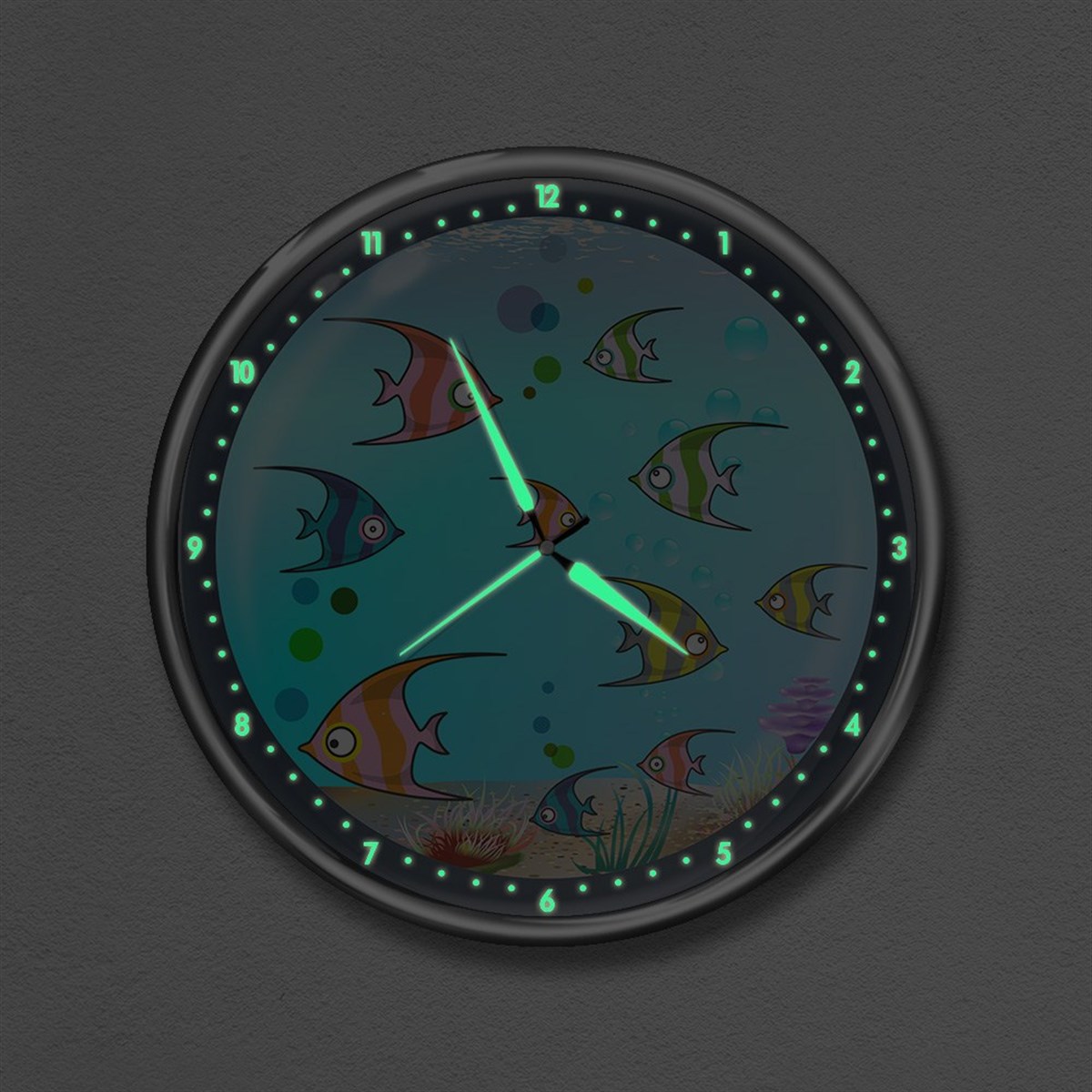 Dekor Loft Premium Gece Parlayan Çocuk Odası Duvar Saati  FS-1513