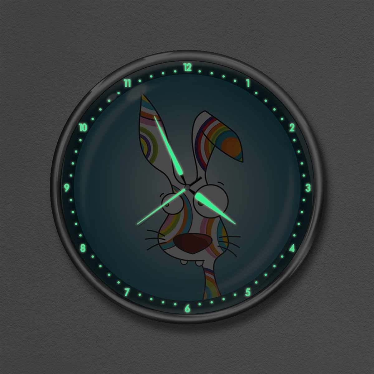 Dekor Loft Premium Gece Parlayan Çocuk Odası Duvar Saati  FS-1507