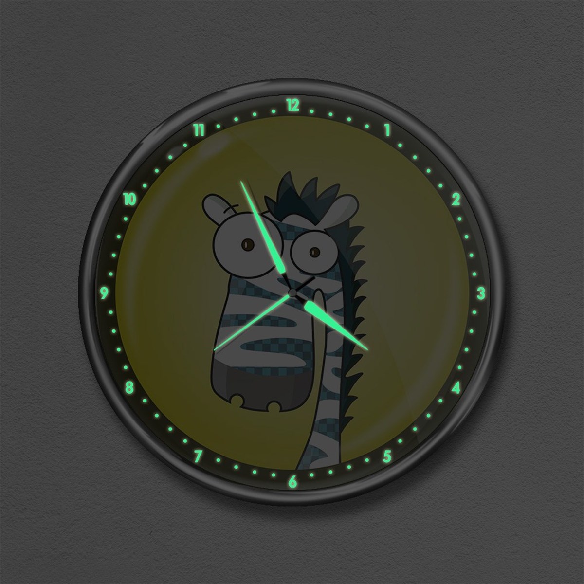 Dekor Loft Premium Gece Parlayan Çocuk Odası Duvar Saati  FS-1506