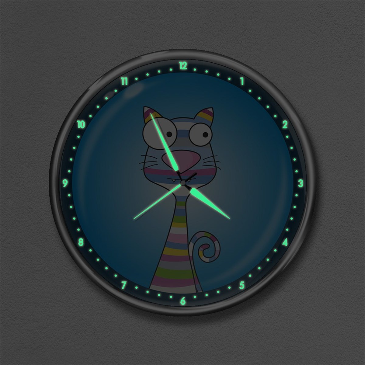 Dekor Loft Premium Gece Parlayan Çocuk Odası Duvar Saati  FS-1509