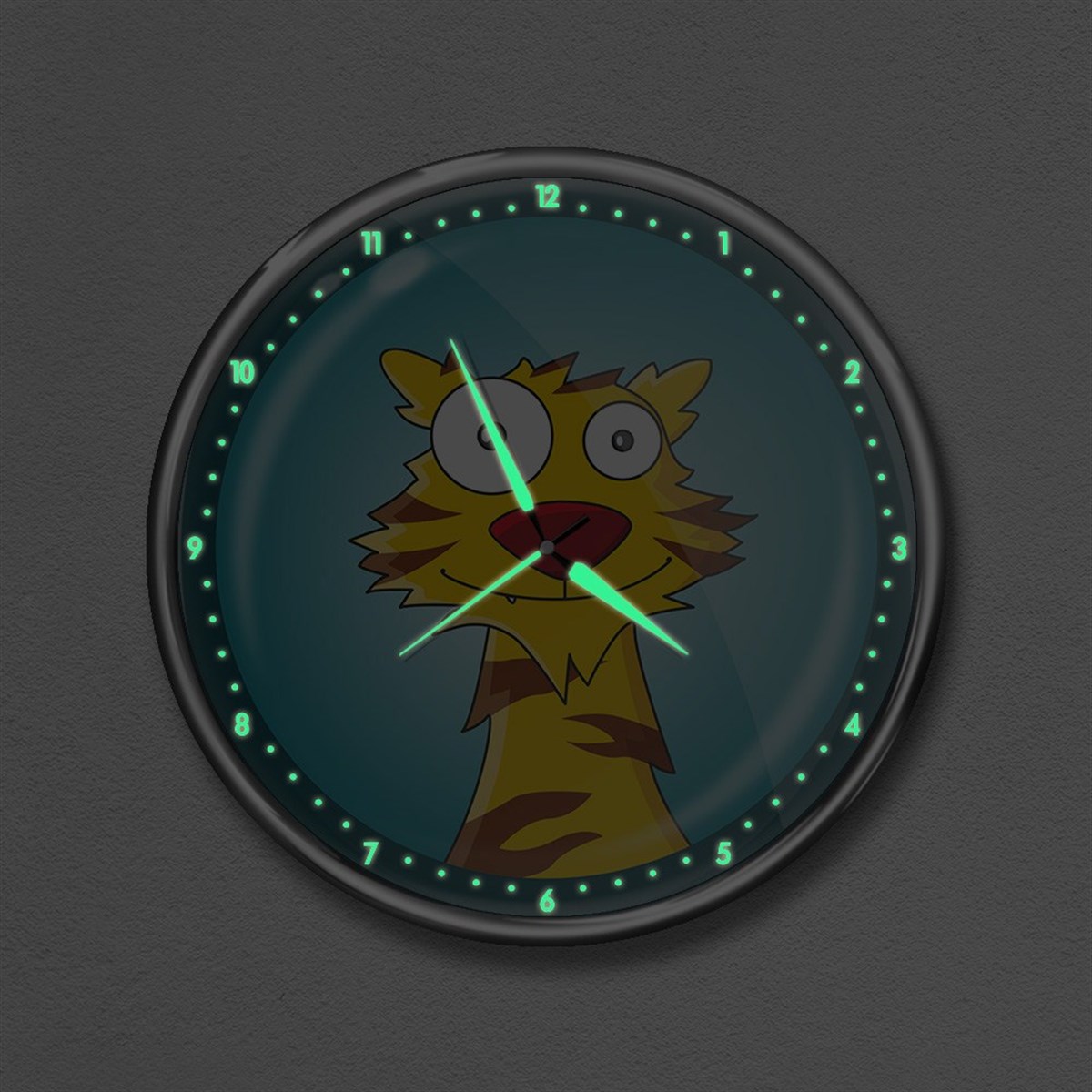 Dekor Loft Premium Gece Parlayan Çocuk Odası Duvar Saati  FS-1504