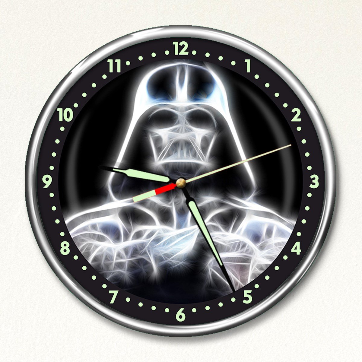 Dekor Loft Premium Gece Parlayan Darth Vader  Çocuk Odası Duvar Saati