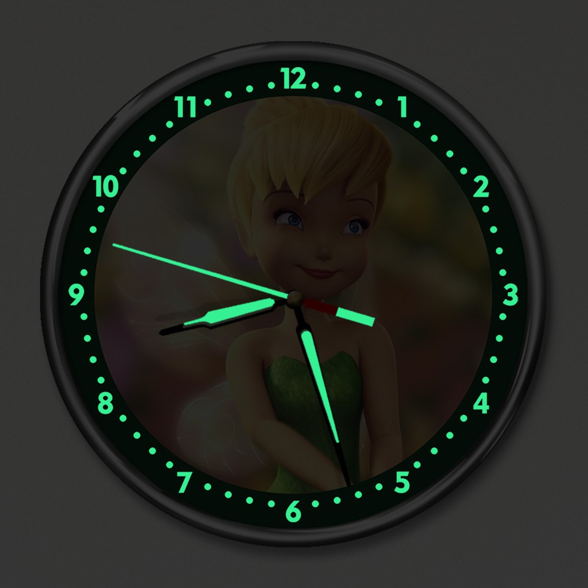 Dekor Loft Premium Gece Parlayan Winx Kızı  Çocuk Odası Duvar Saati