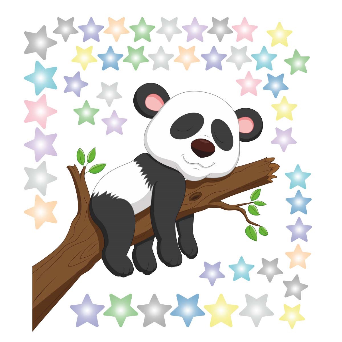Dekor Loft Uykucu Panda  Çocuk Odası Sticker CS-875