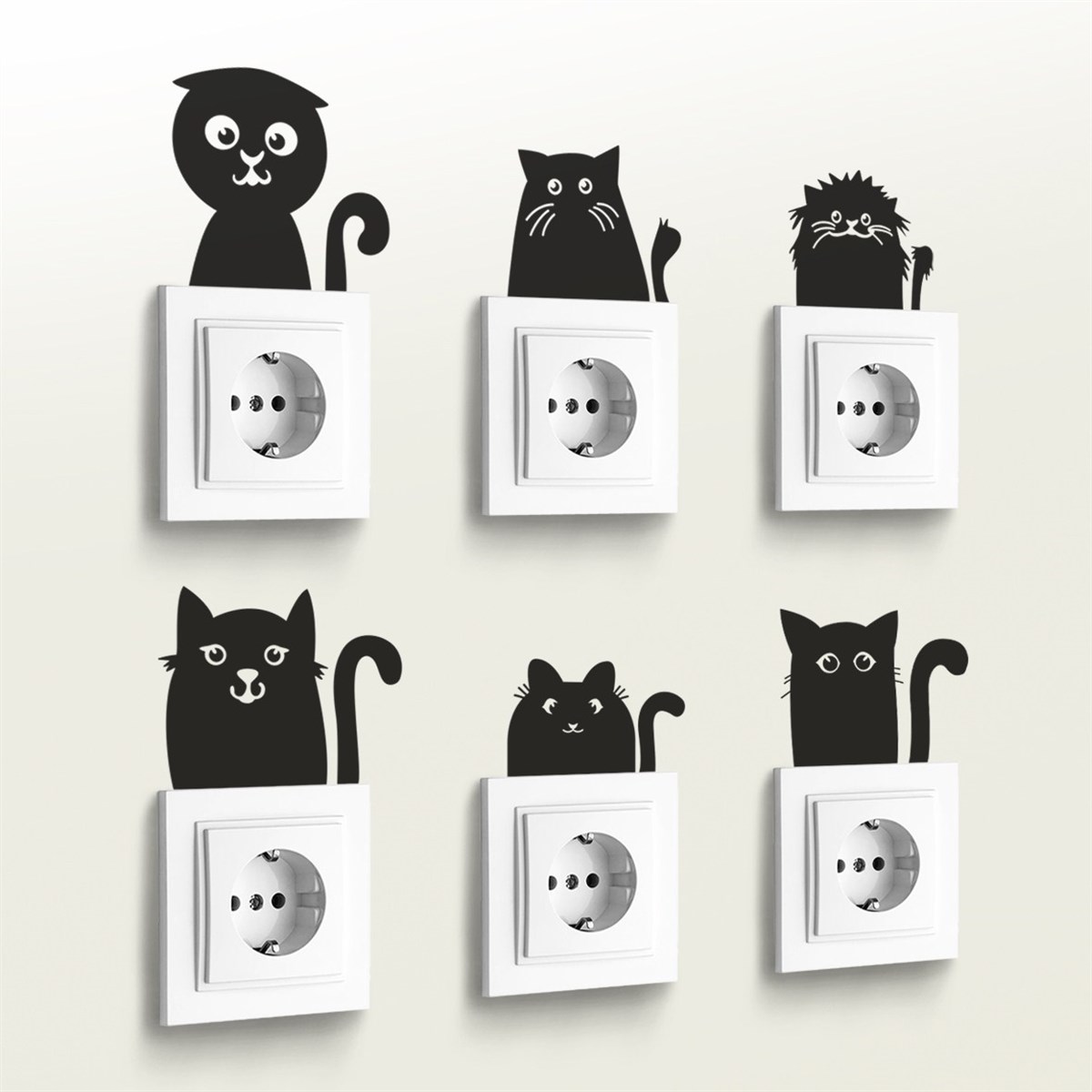 DekorLoft 6 lı Priz Sticker PRZ-1016