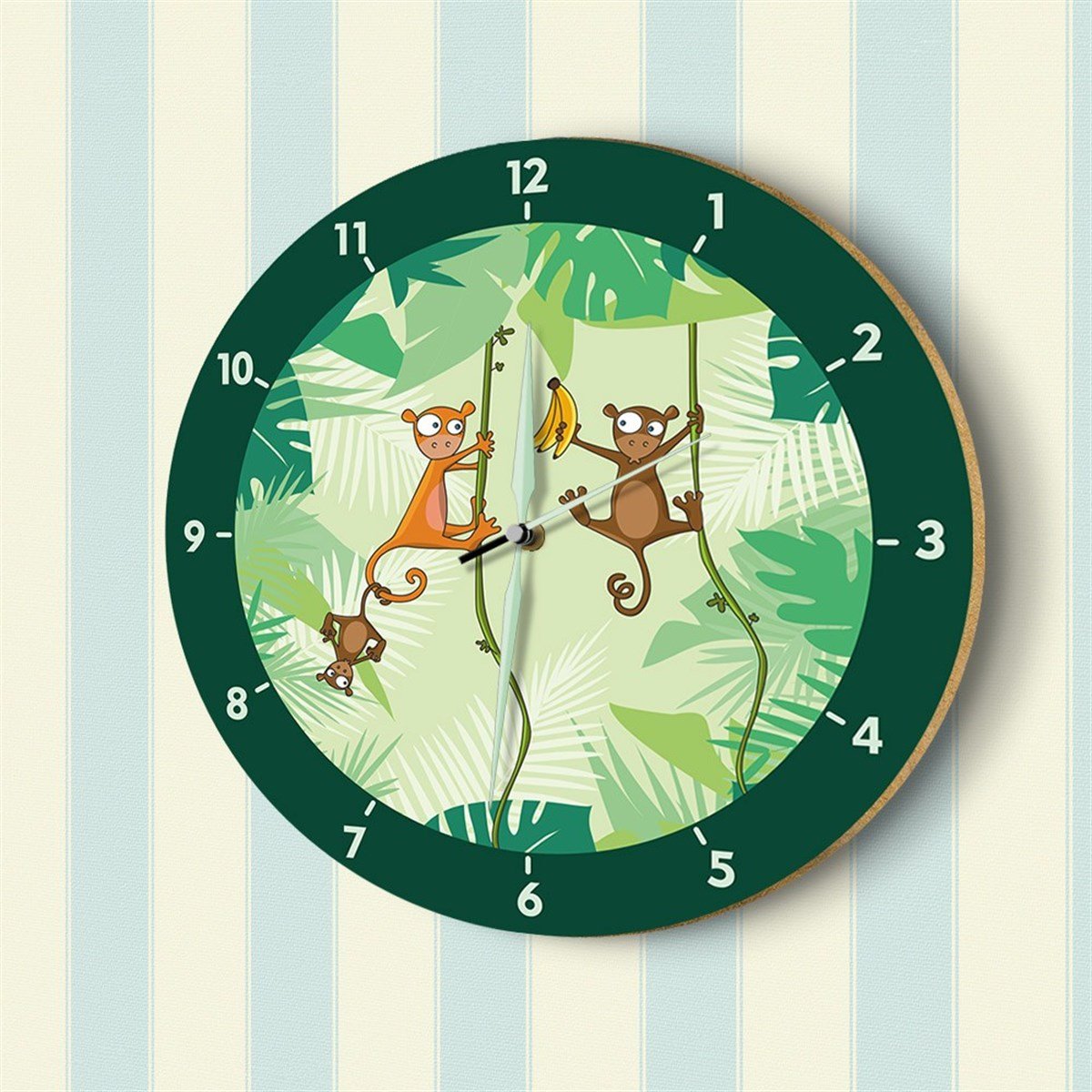 DekorLoft Fosforlu Çocuk Odası Duvar Saati YFS-1425