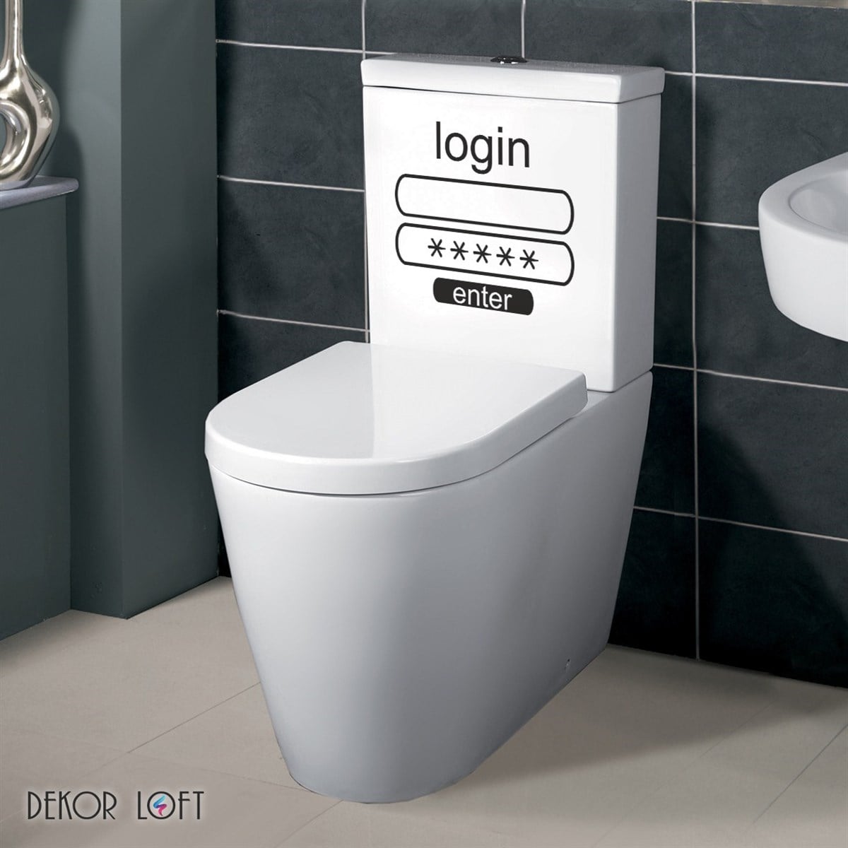 DekorLoft Tuvalet Sticker WC-1527