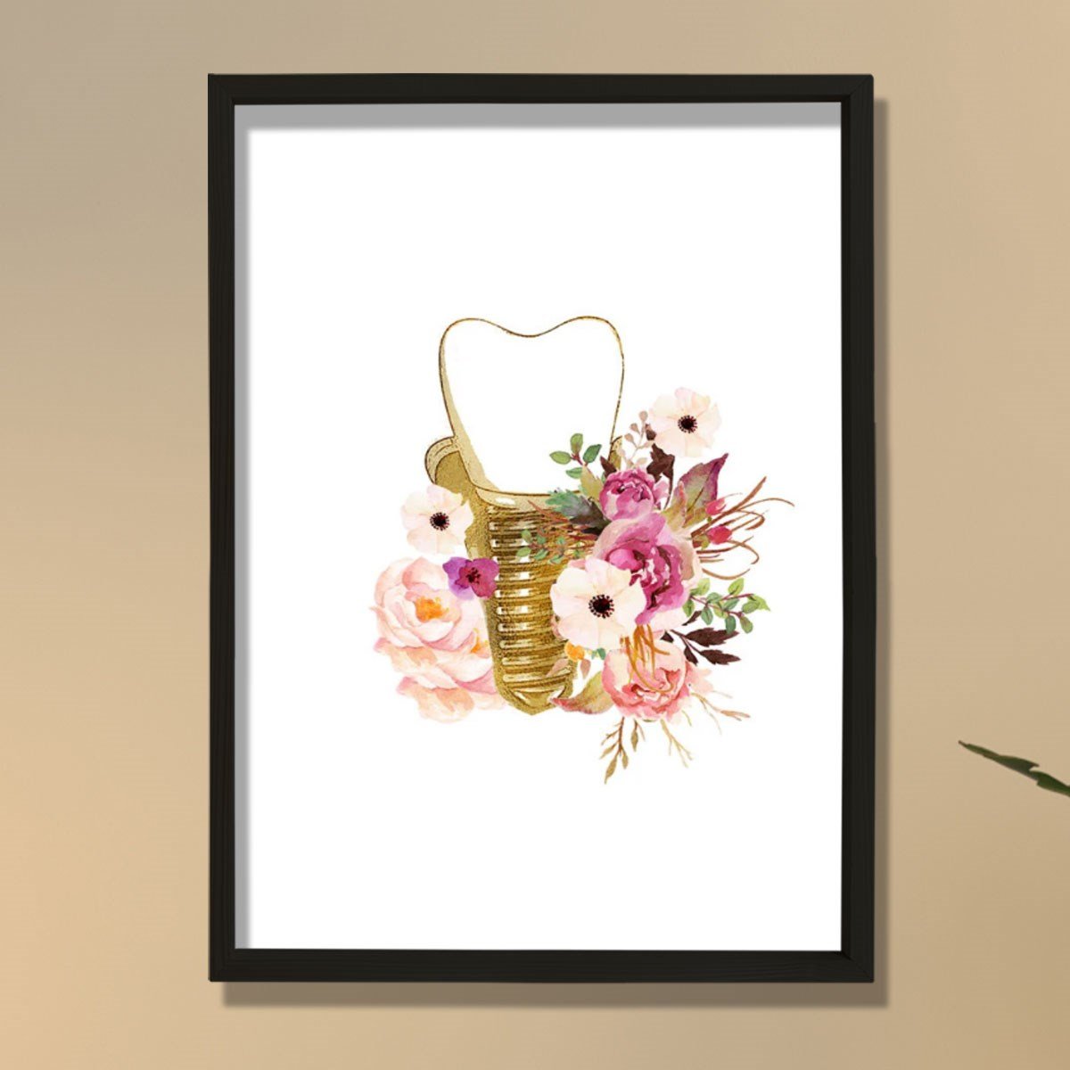 Dental Hijyenist Hediye, Dental Anatomi Sanatı, Diş Hekimi Ofis Dekoru