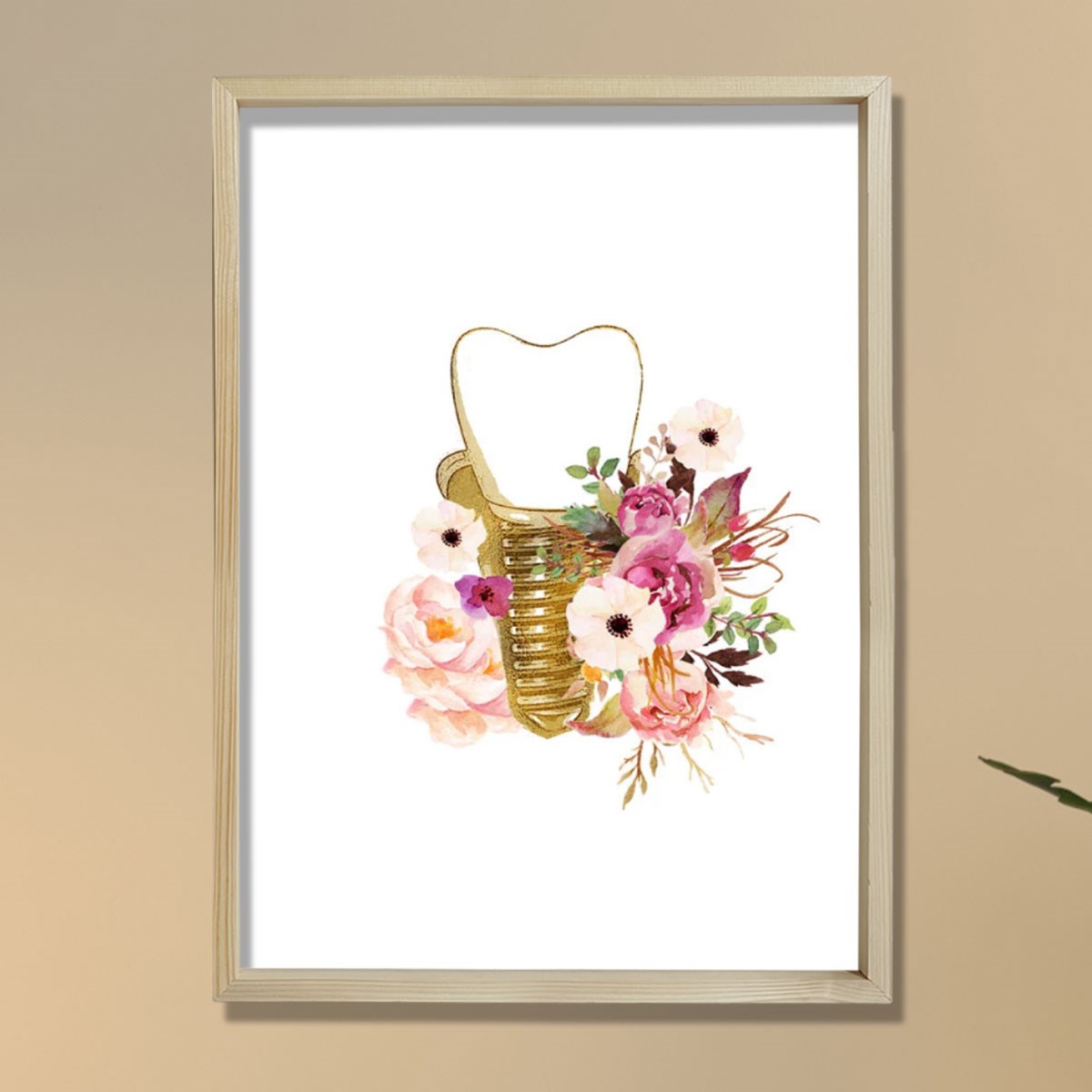 Dental Hijyenist Hediye, Dental Anatomi Sanatı, Diş Hekimi Ofis Dekoru