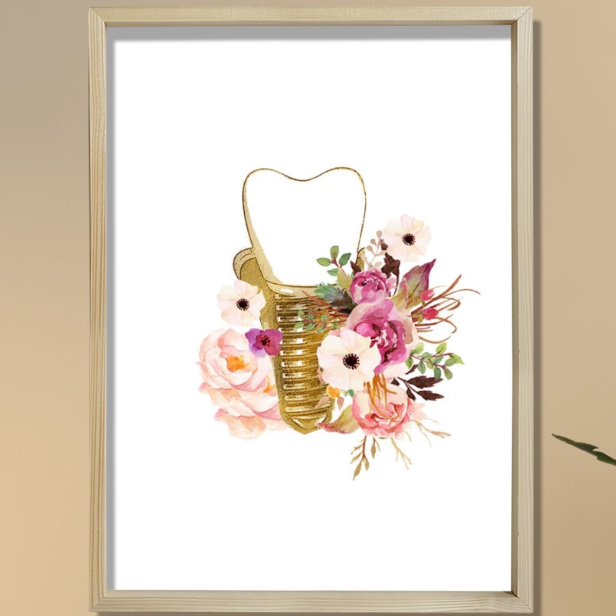 Dental Hijyenist Hediye, Dental Anatomi Sanatı, Diş Hekimi Ofis Dekoru