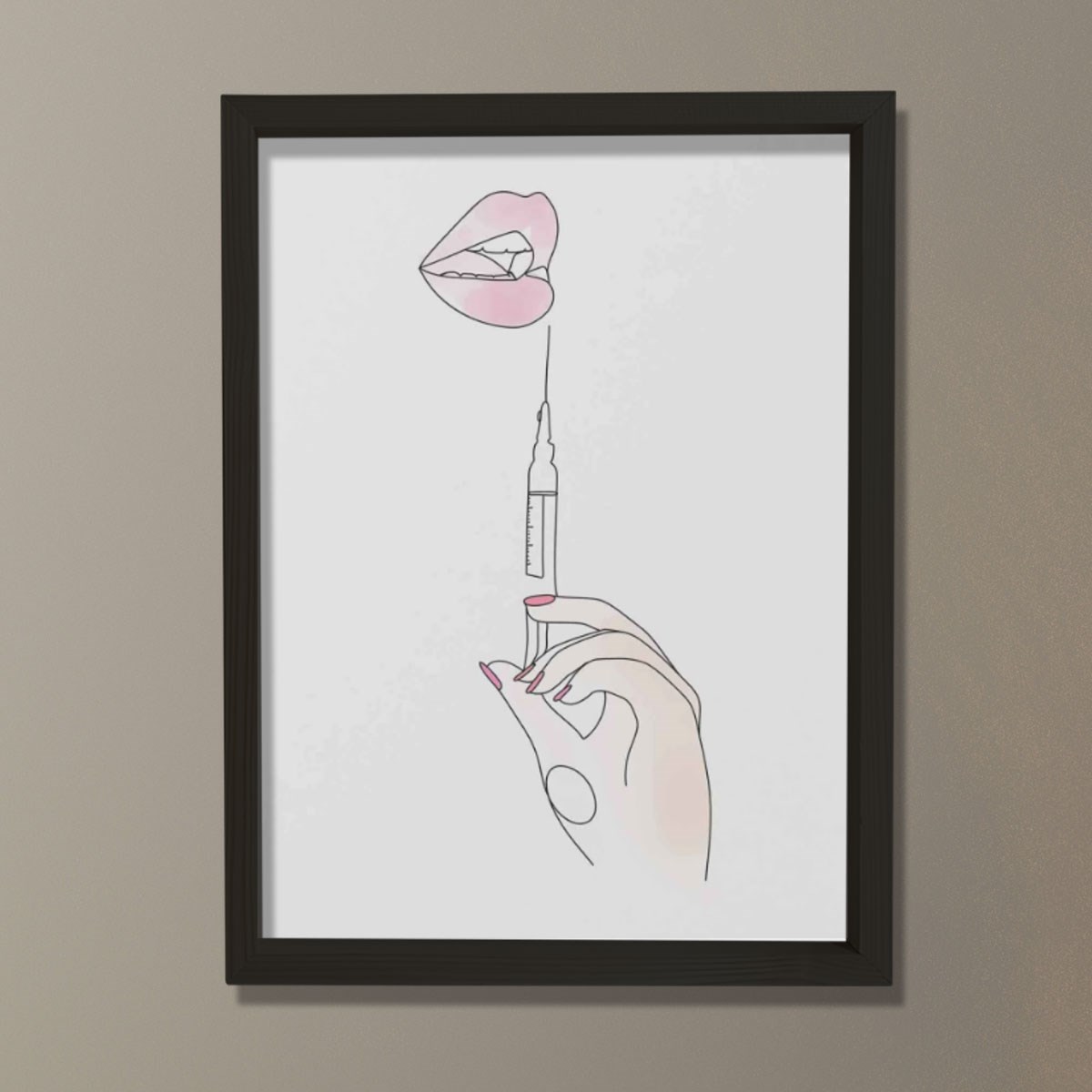 Dudak Büyütme, Derma Dolgu Baskı, Plastik ve Estetik Cerrahı, Doktor Odası Duvar Tablosu