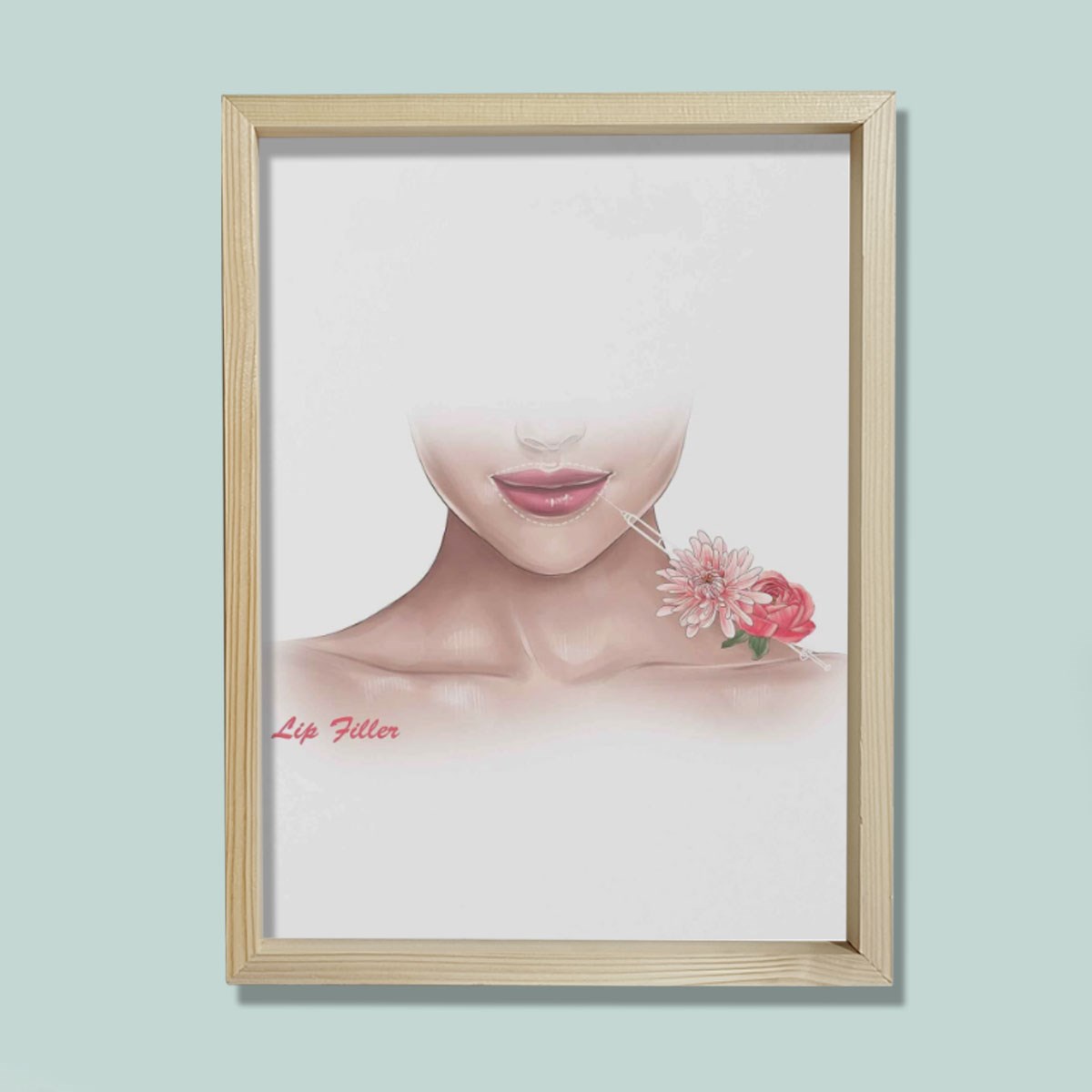 Dudak Dolgusu Büyütme, Rekonstrüktif Cerrahi, Plastik ve Estetik Cerrahı, Doktor Odası Duvar Tablosu