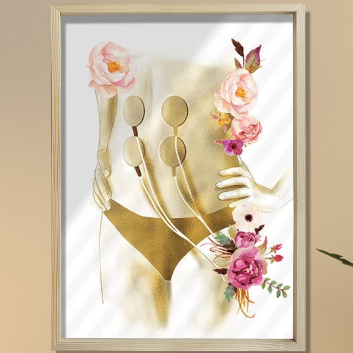 Estetisyen Sanatsal Baskısı, Elektriksel Kas Stimülatörü, Medikal Spa Dekoru