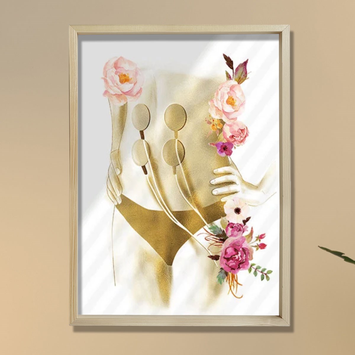 Estetisyen Sanatsal Baskısı, Elektriksel Kas Stimülatörü, Medikal Spa Dekoru