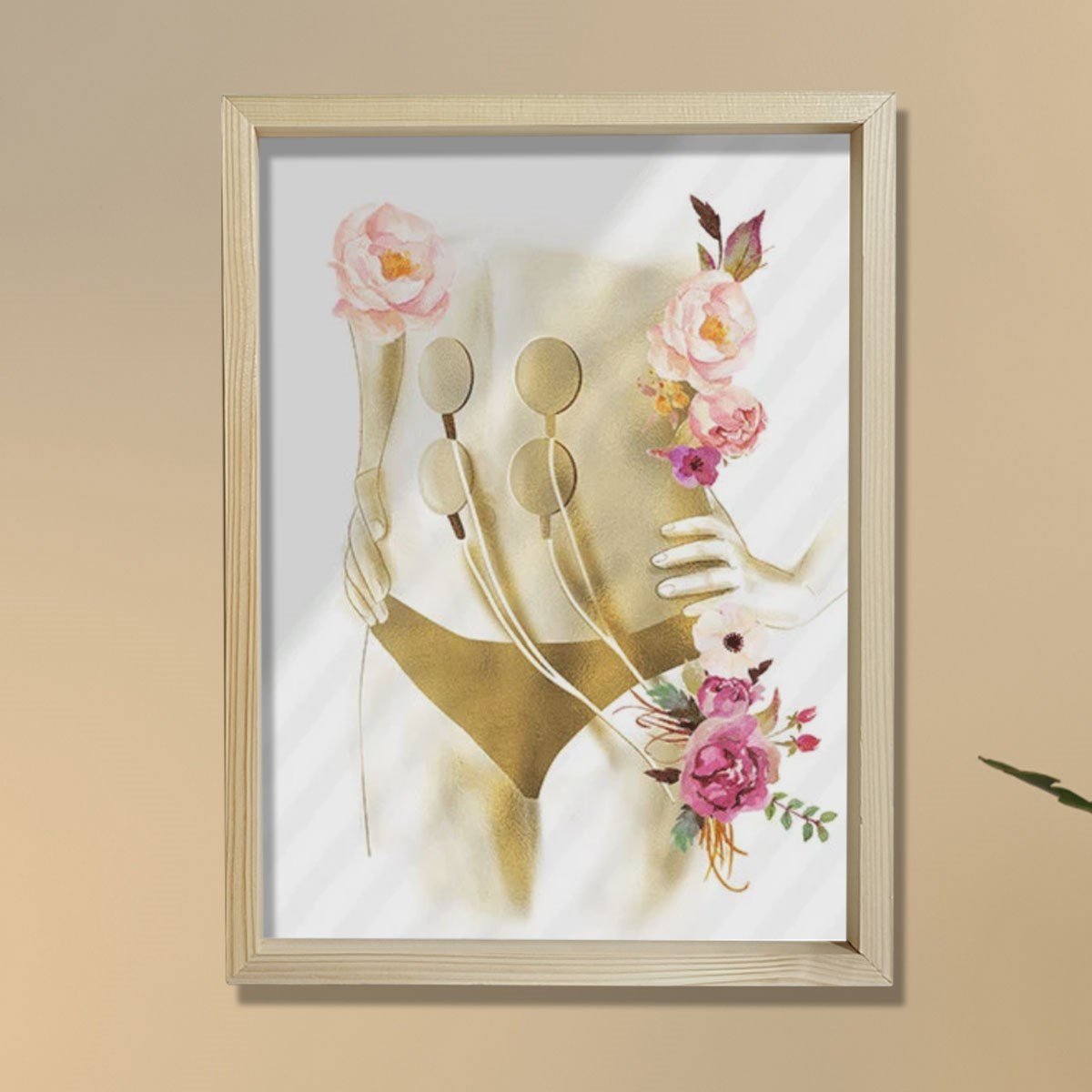 Estetisyen Sanatsal Baskısı, Elektriksel Kas Stimülatörü, Medikal Spa Dekoru