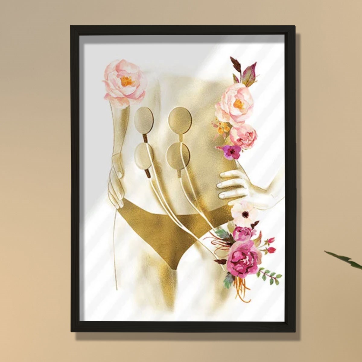 Estetisyen Sanatsal Baskısı, Elektriksel Kas Stimülatörü, Medikal Spa Dekoru