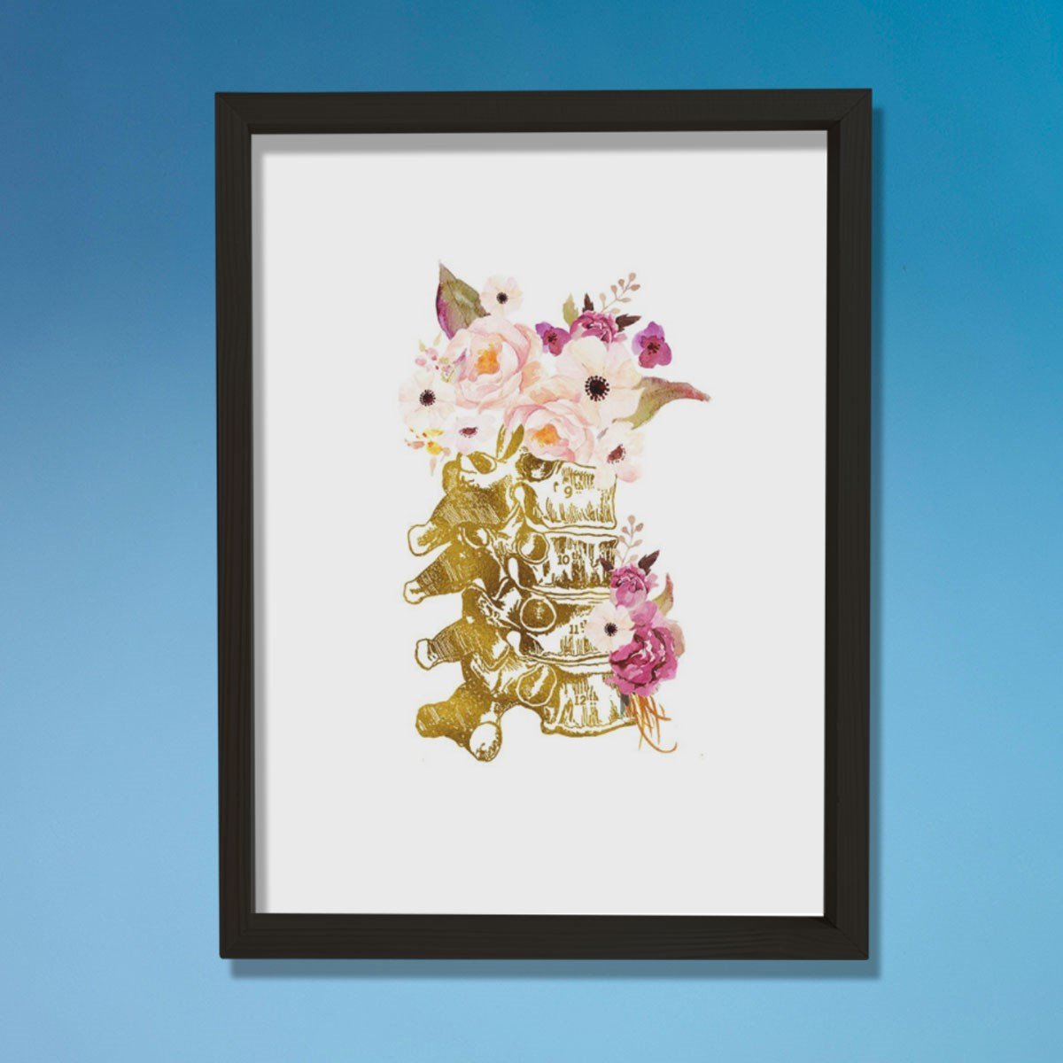 Fizik Tedavi Ve Vertebra Anatomi Sanatı, Kiropraktör Ofisi Duvar Tablosu