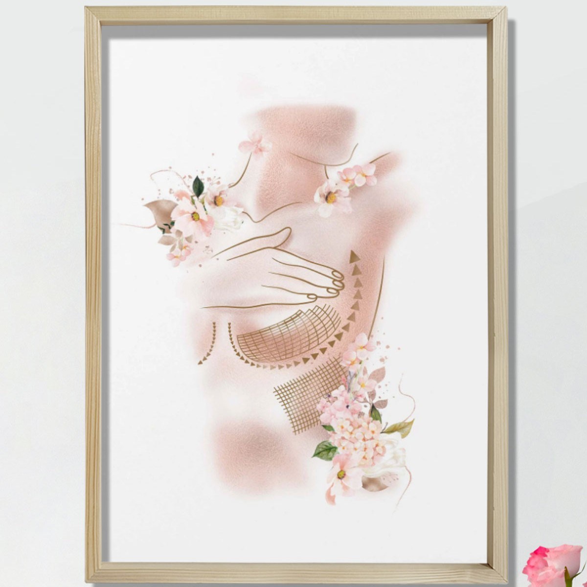 Göğüs Büyütme, Kadın Göğüs Baskısı, Plastik ve Estetik Cerrahı, Doktor Odası Duvar Tablosu