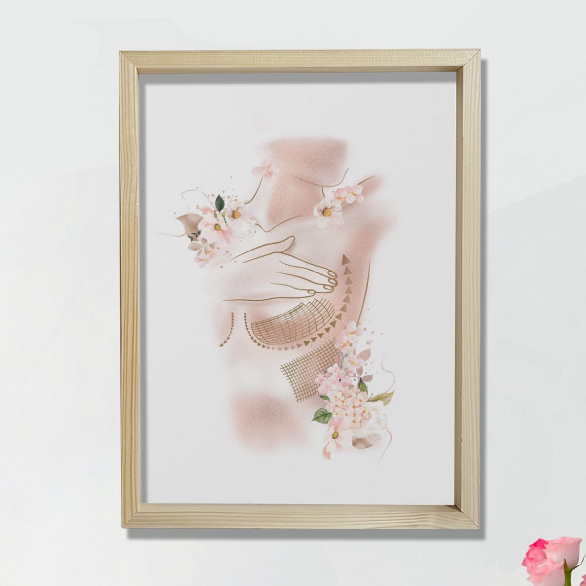 Göğüs Büyütme, Kadın Göğüs Baskısı, Plastik ve Estetik Cerrahı, Doktor Odası Duvar Tablosu