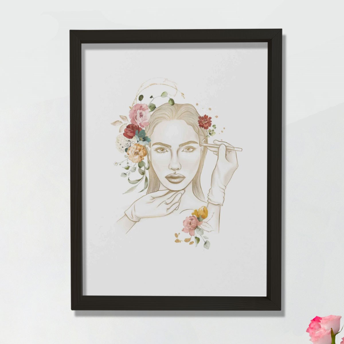 Kaş Bakımları, Microblading, Estetik Sanat, Plastik ve Estetik Cerrahı, Doktor Odası Duvar Tablosu