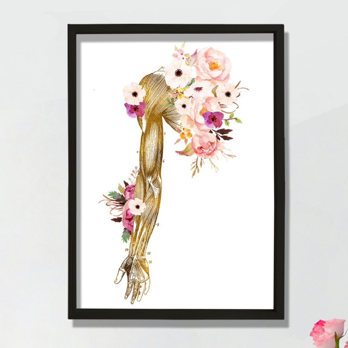 Kayropraktik Sanat, El Anatomisi Sanat Hediyesi, Fiziksel Terapist Ofis Dekoru