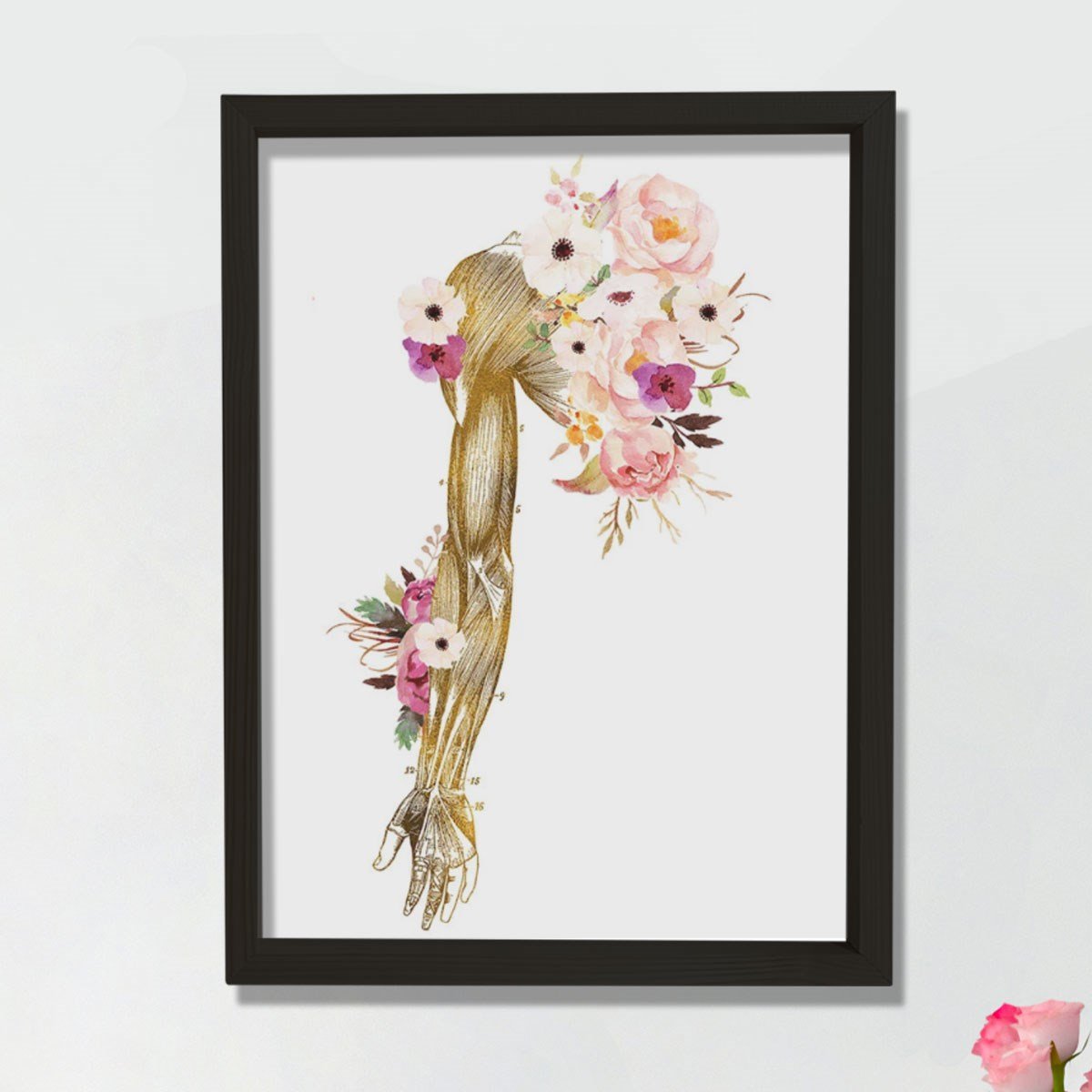 Kayropraktik Sanat, El Anatomisi Sanat Hediyesi, Fiziksel Terapist Ofis Dekoru