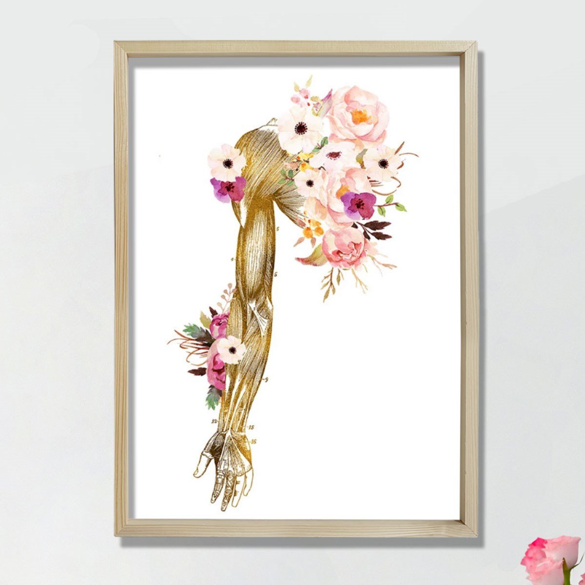 Kayropraktik Sanat, El Anatomisi Sanat Hediyesi, Fiziksel Terapist Ofis Dekoru