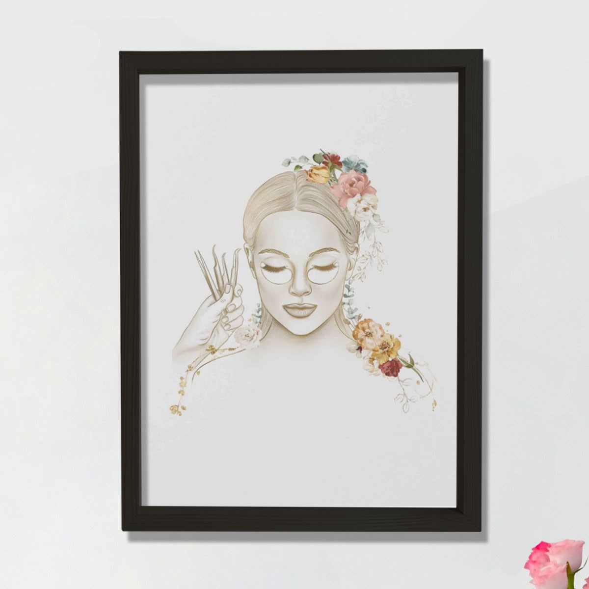 Kirpik Sanatı, Estetisyen Sanatı, Plastik ve Estetik Cerrahı, Doktor Odası Duvar Tablosu