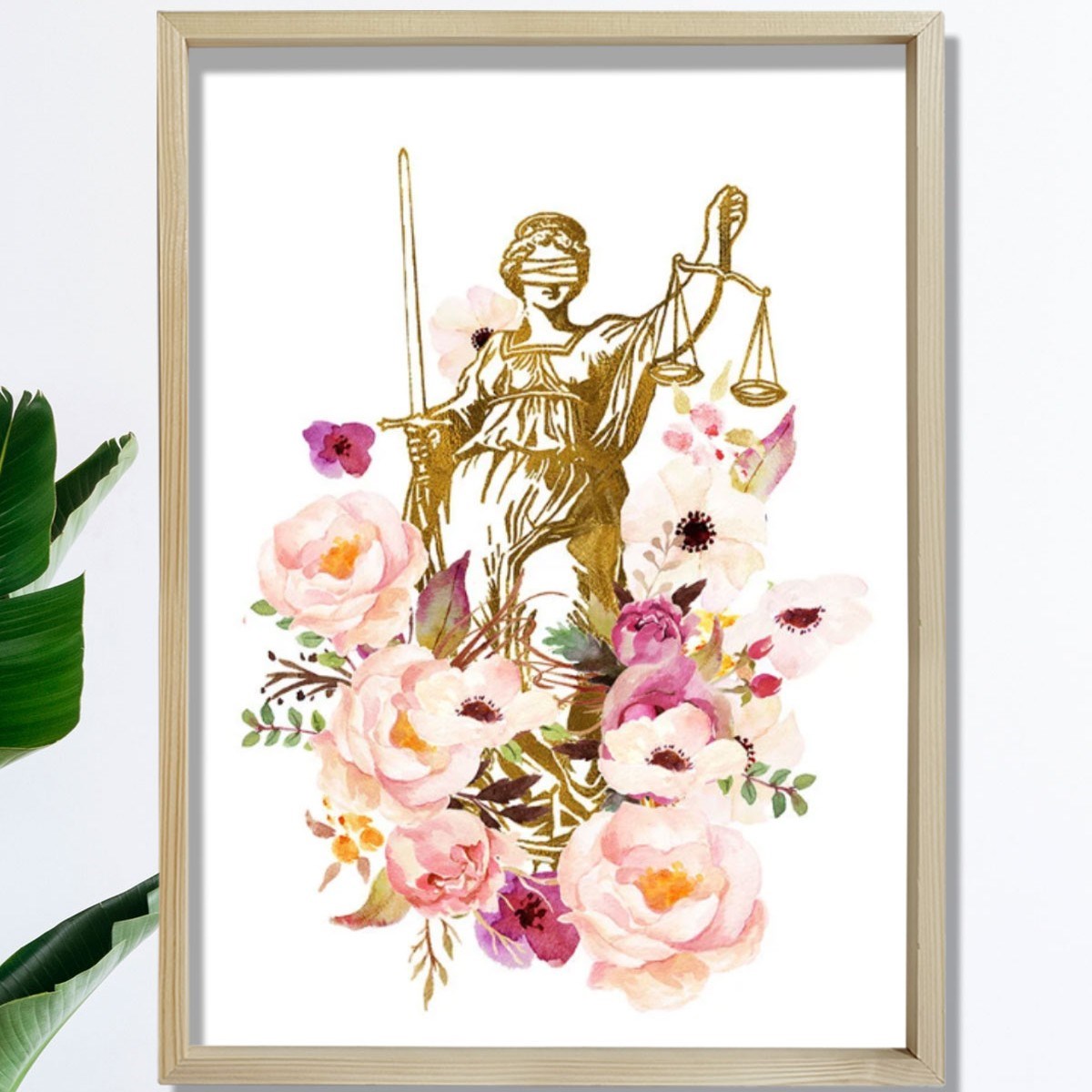 Lady Justice Baskı, Avukat Hediyesi, Avukat Büro Dekoru