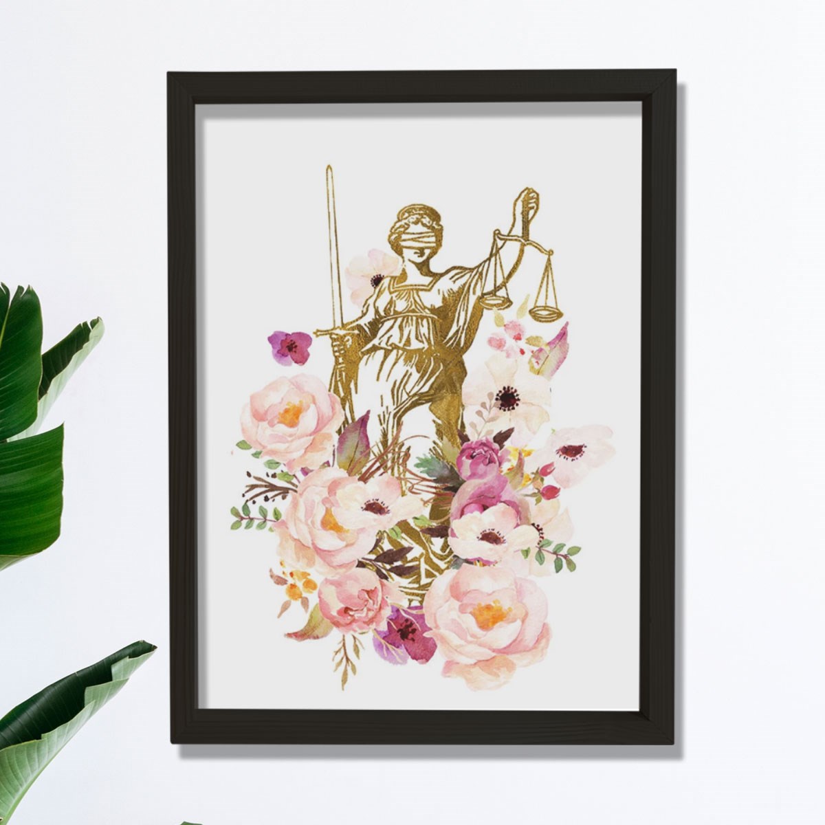 Lady Justice Baskı, Avukat Hediyesi, Avukat Büro Dekoru