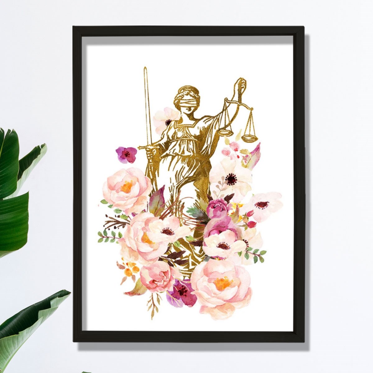 Lady Justice Baskı, Avukat Hediyesi, Avukat Büro Dekoru