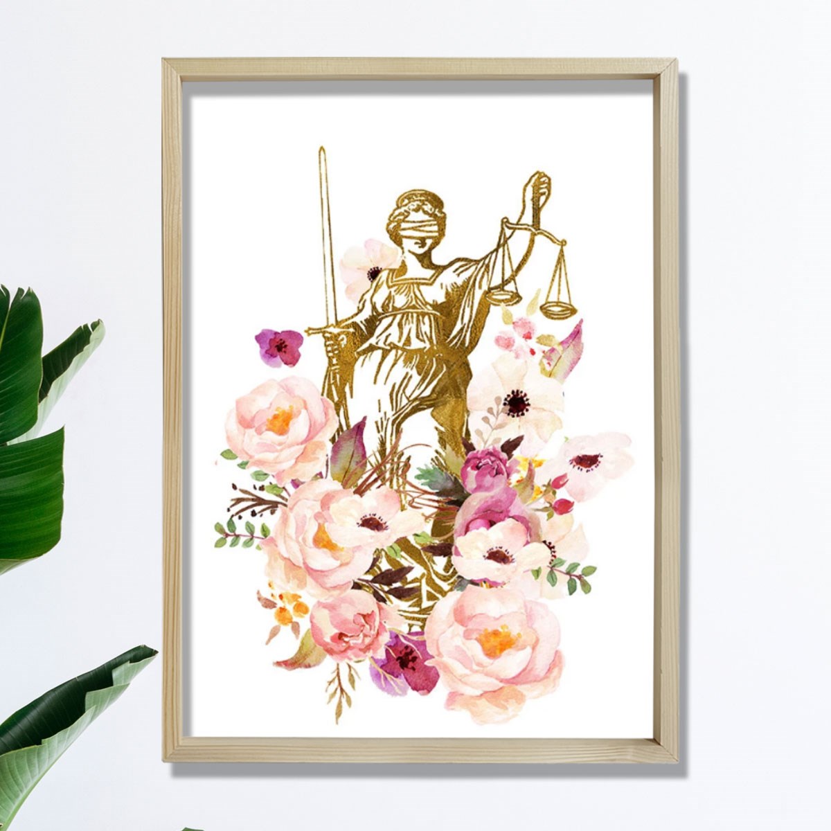 Lady Justice Baskı, Avukat Hediyesi, Avukat Büro Dekoru