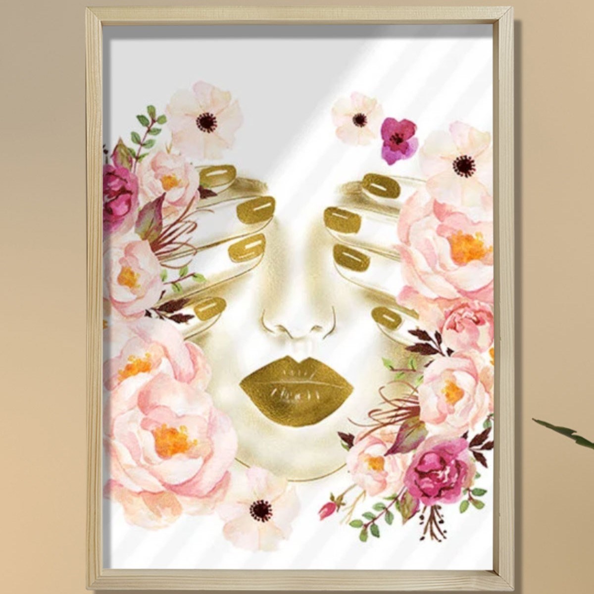 Makyaj Baskısı, Güzellik Duvar Sanatı, Güzellik Salonu Dekoru
