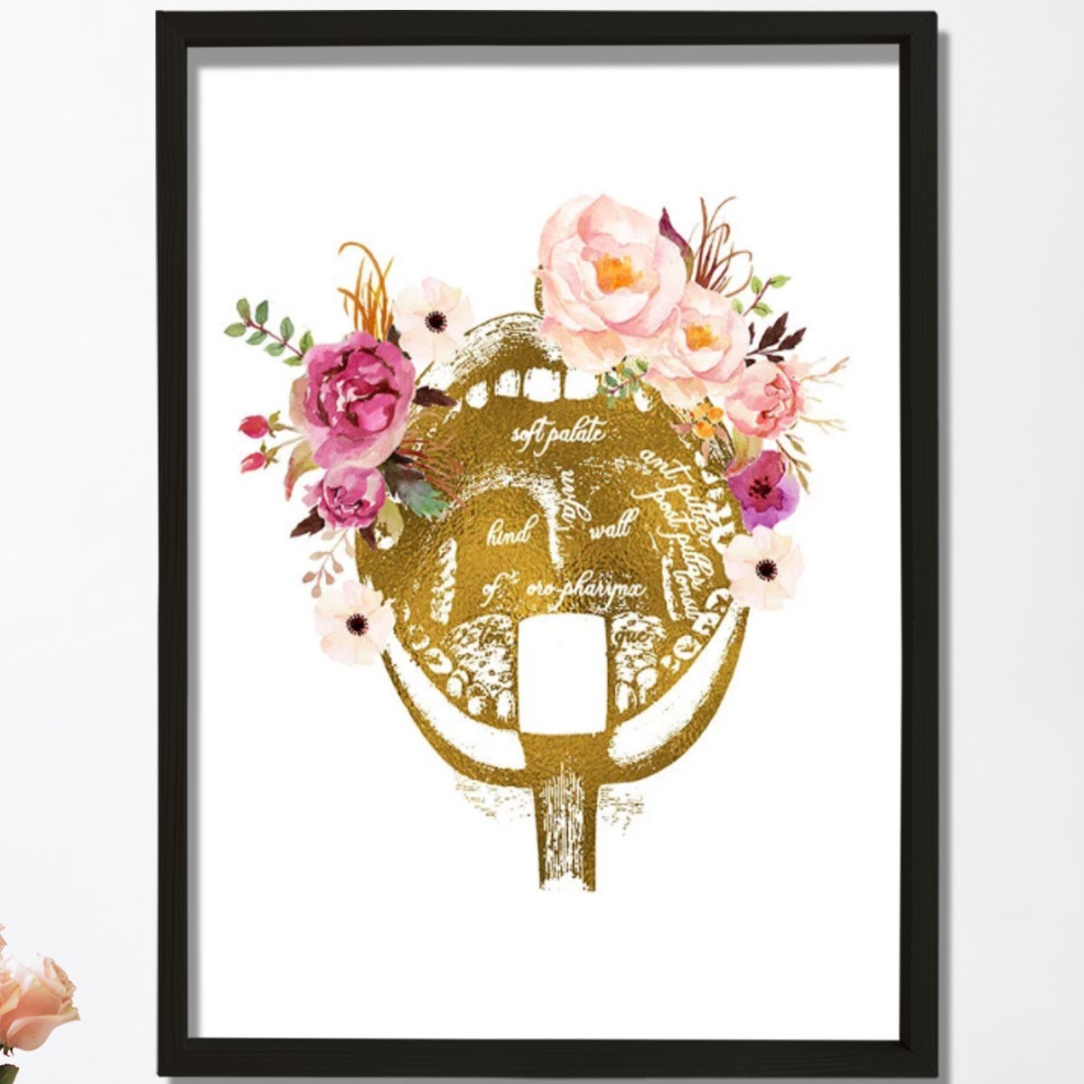 Orofarenks Anatomisi Sanatı, İnsan Anatomisi Baskısı, Doktor Ofisi Dekoru