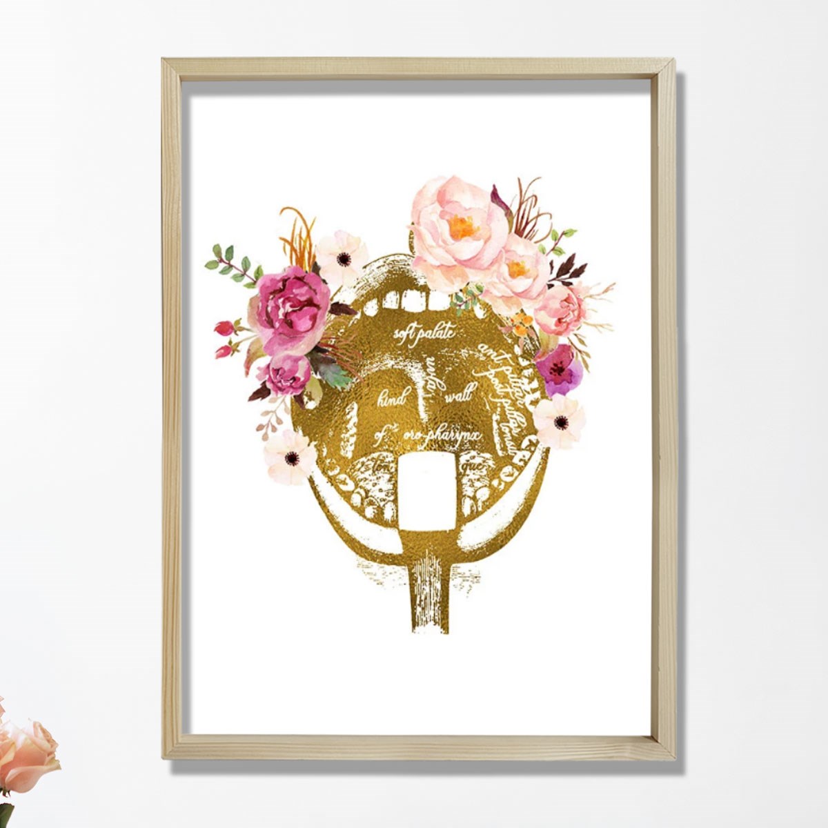 Orofarenks Anatomisi Sanatı, İnsan Anatomisi Baskısı, Doktor Ofisi Dekoru