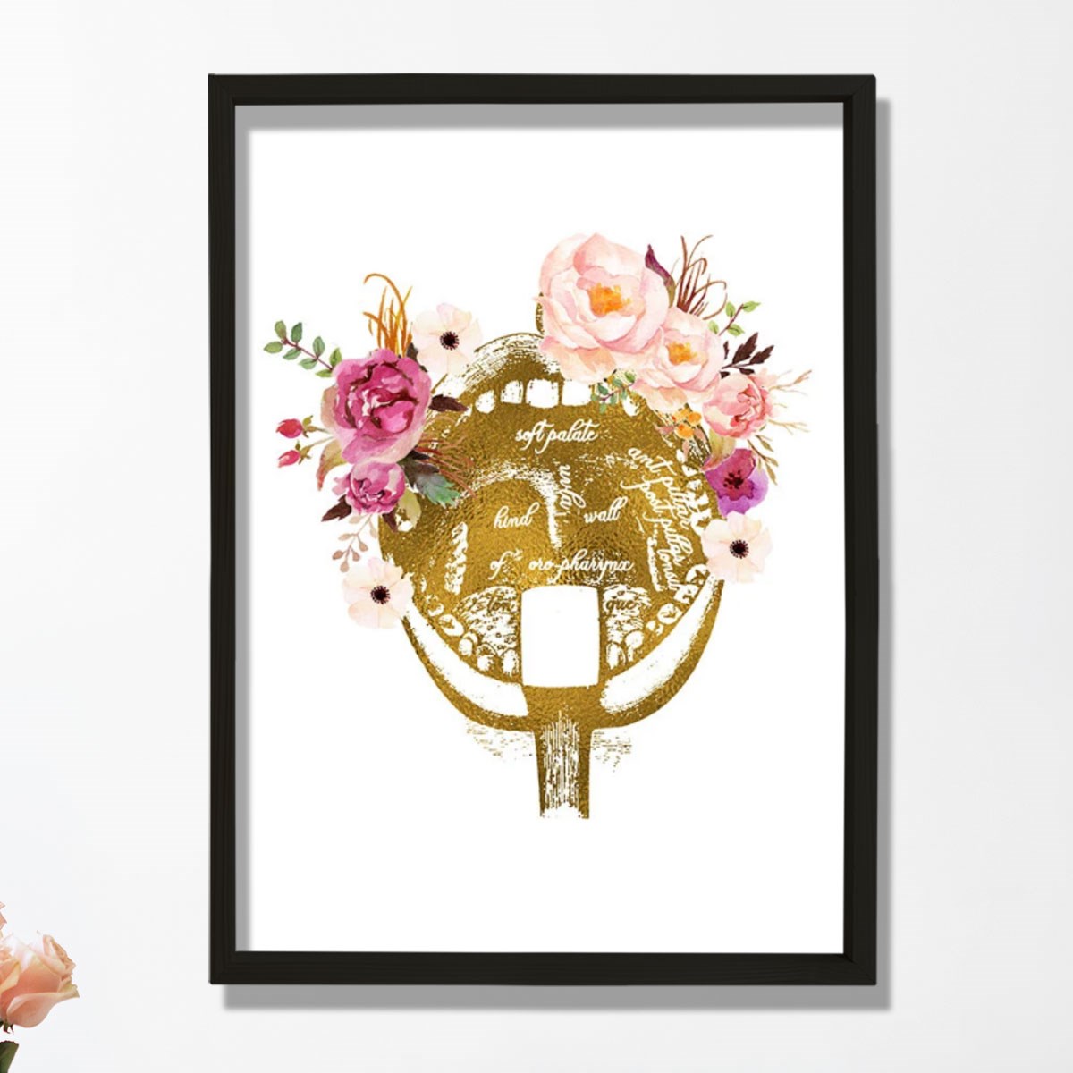 Orofarenks Anatomisi Sanatı, İnsan Anatomisi Baskısı, Doktor Ofisi Dekoru