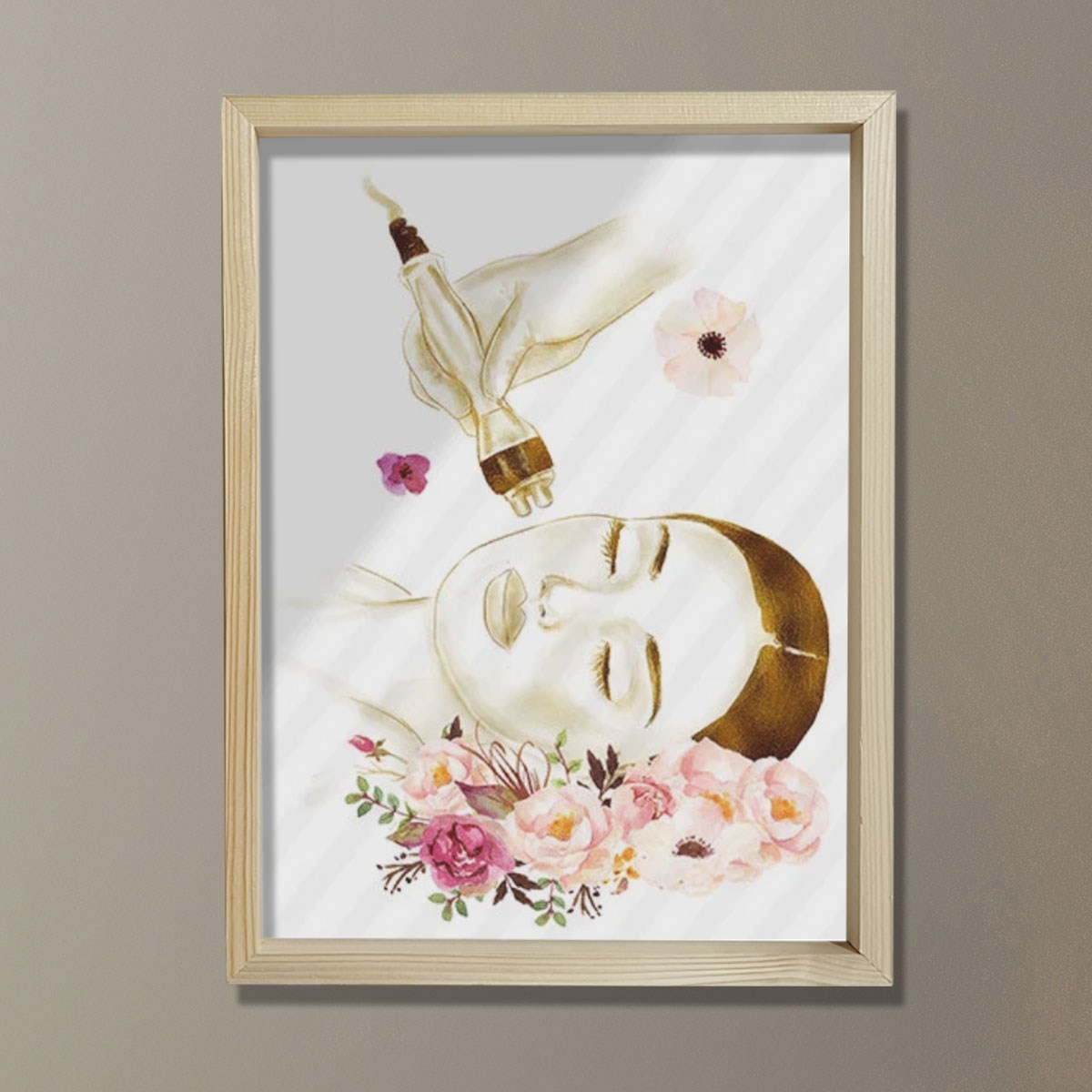 Radyofrekans Terapi RF Terapi Sanatsal Baskı, Medikal Spa Sanatı, Lazer Merkezi Dekoru