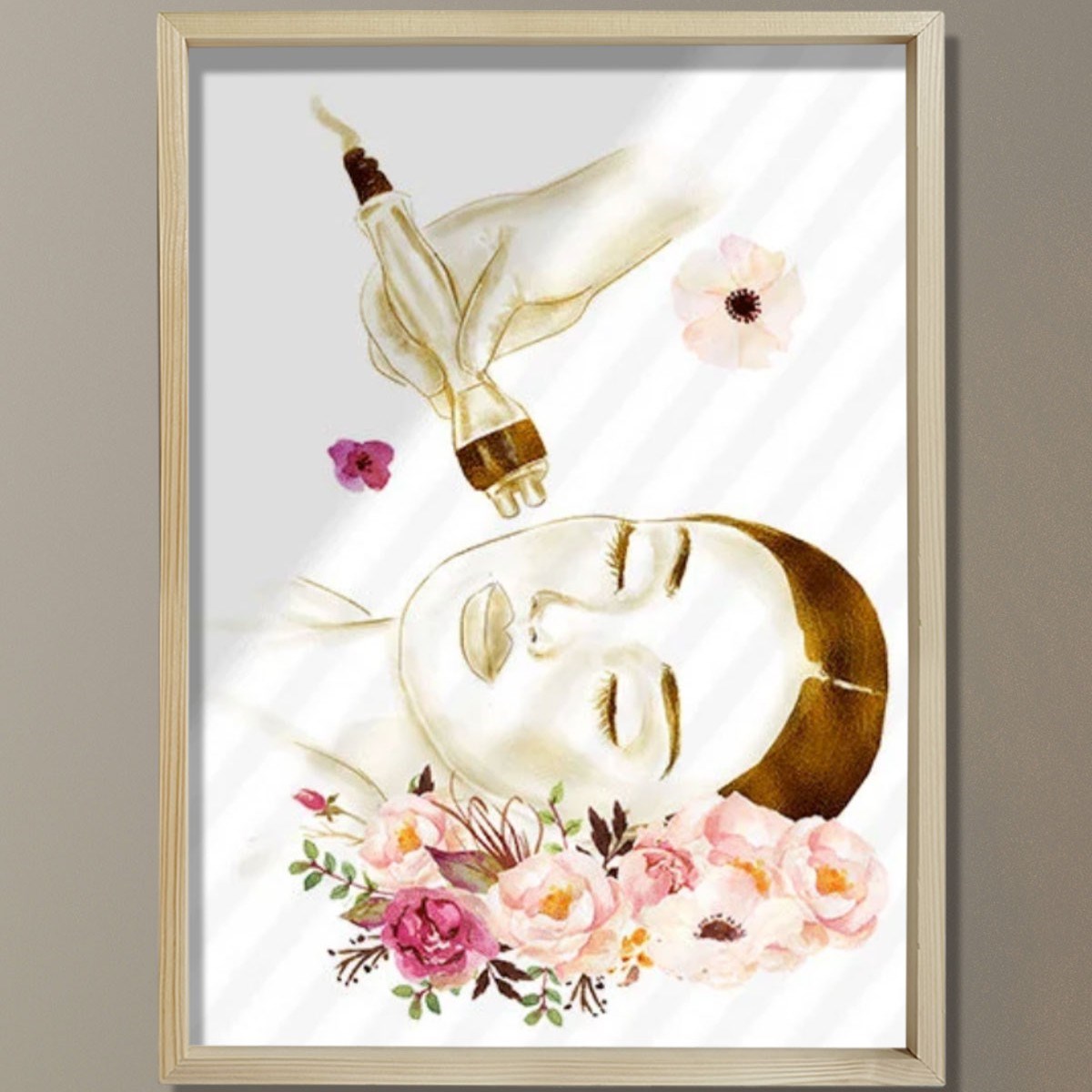 Radyofrekans Terapi RF Terapi Sanatsal Baskı, Medikal Spa Sanatı, Lazer Merkezi Dekoru