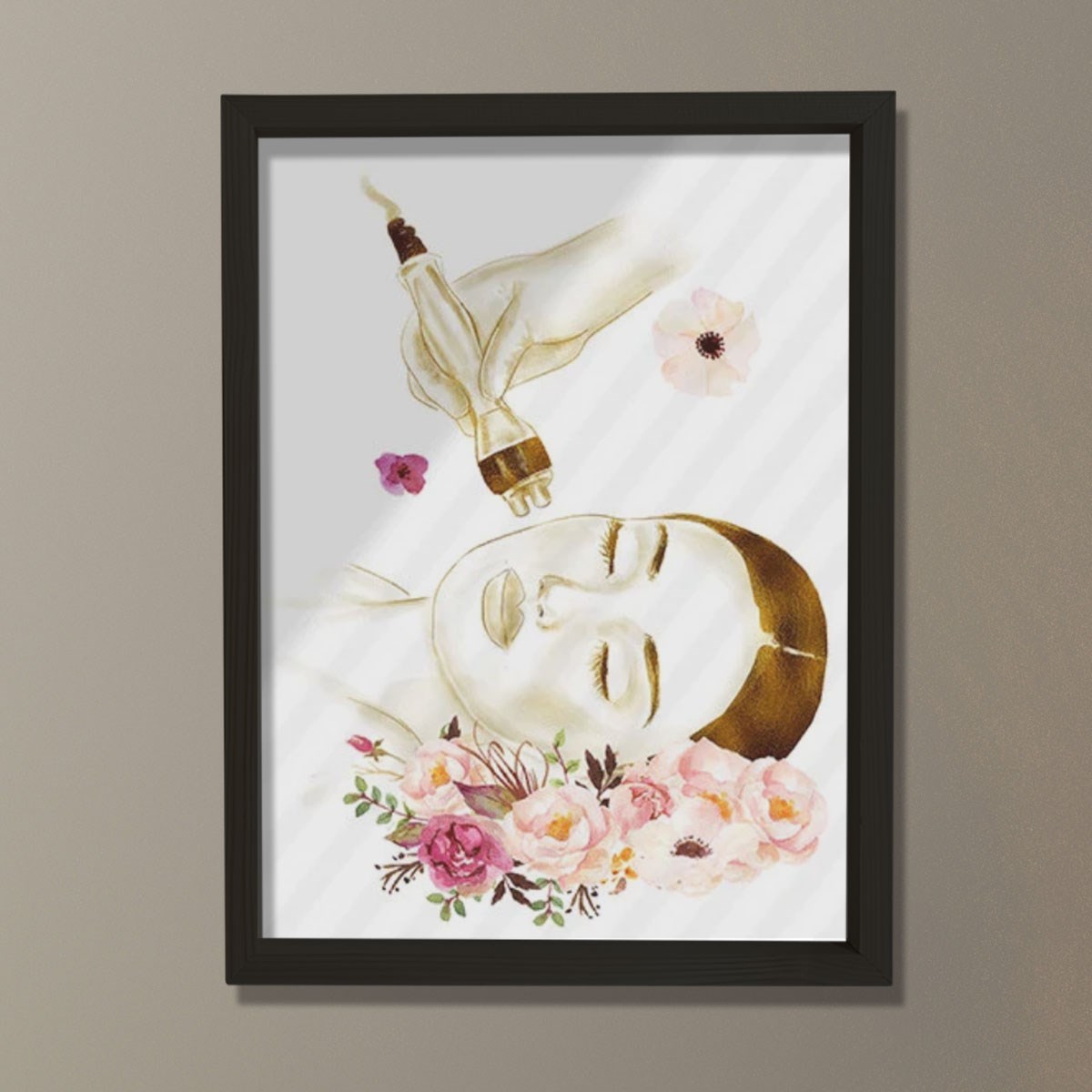 Radyofrekans Terapi RF Terapi Sanatsal Baskı, Medikal Spa Sanatı, Lazer Merkezi Dekoru