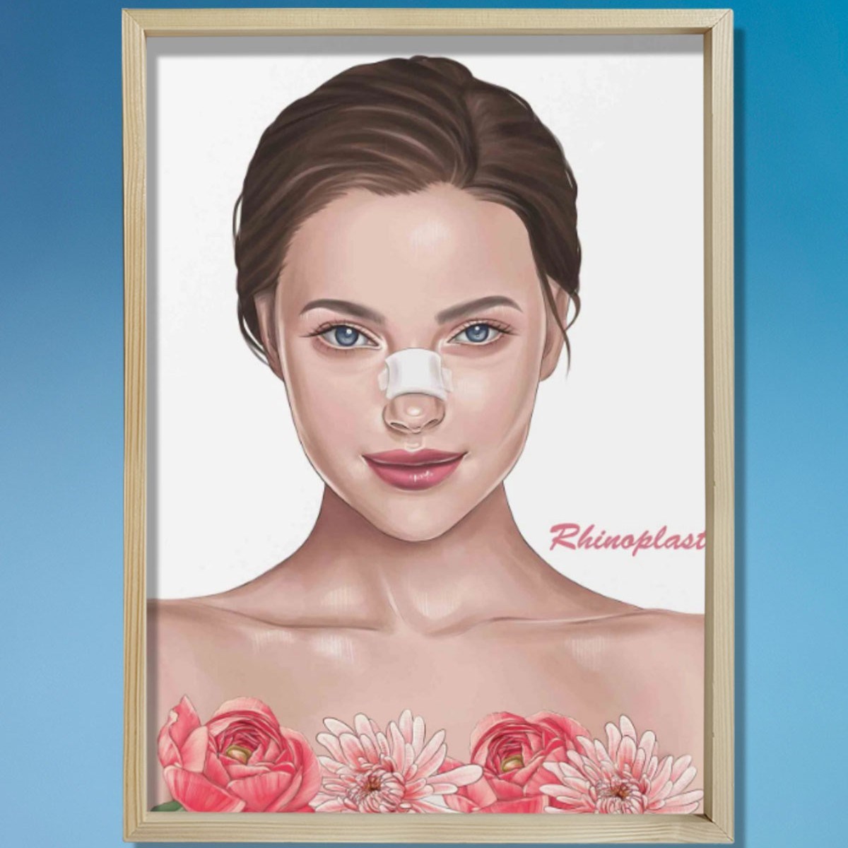 Rinoplasti, Rekonstrüktif Cerrahi, Plastik ve Estetik Cerrahı, Doktor Odası Duvar Tablosu