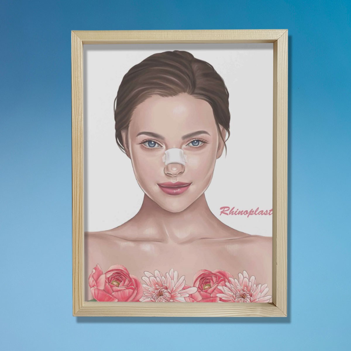 Rinoplasti, Rekonstrüktif Cerrahi, Plastik ve Estetik Cerrahı, Doktor Odası Duvar Tablosu